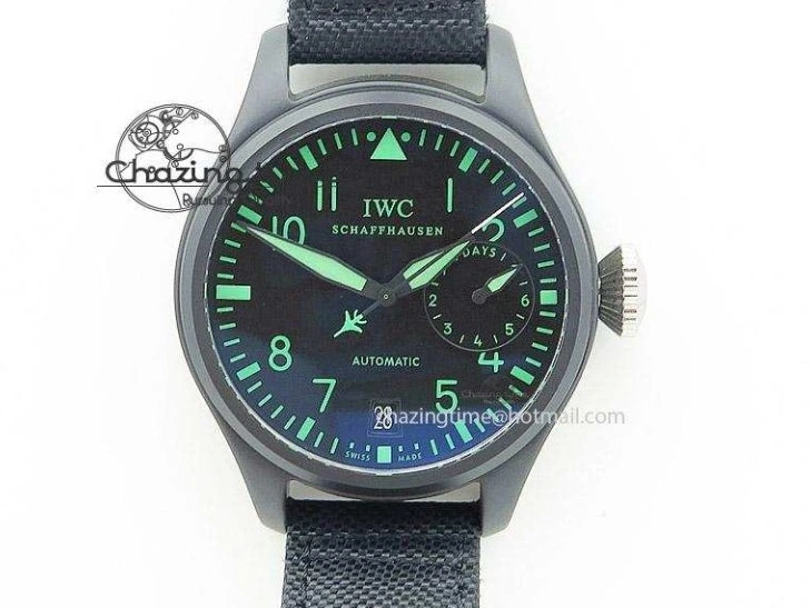 MIROTIME 0131 UrbanStyle Mark XVIII IW327012 SS M+F 1:1 Best Edition White Dial on Black Leather Strap A 7054